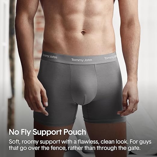 Tommy John Men's Luxe Modal 6" Boxer Brief Underwear 3-Pack