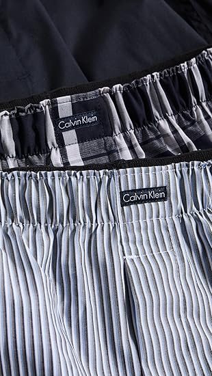 Calvin Klein Men's Underwear Cotton Classics 3-pack Woven Boxer