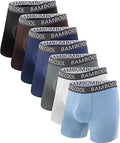BAMBOO COOL Men's Ultra Breathable Underwear,No Riding Up Boxer Briefs with ComfortFlexible Waistband,Multipack
